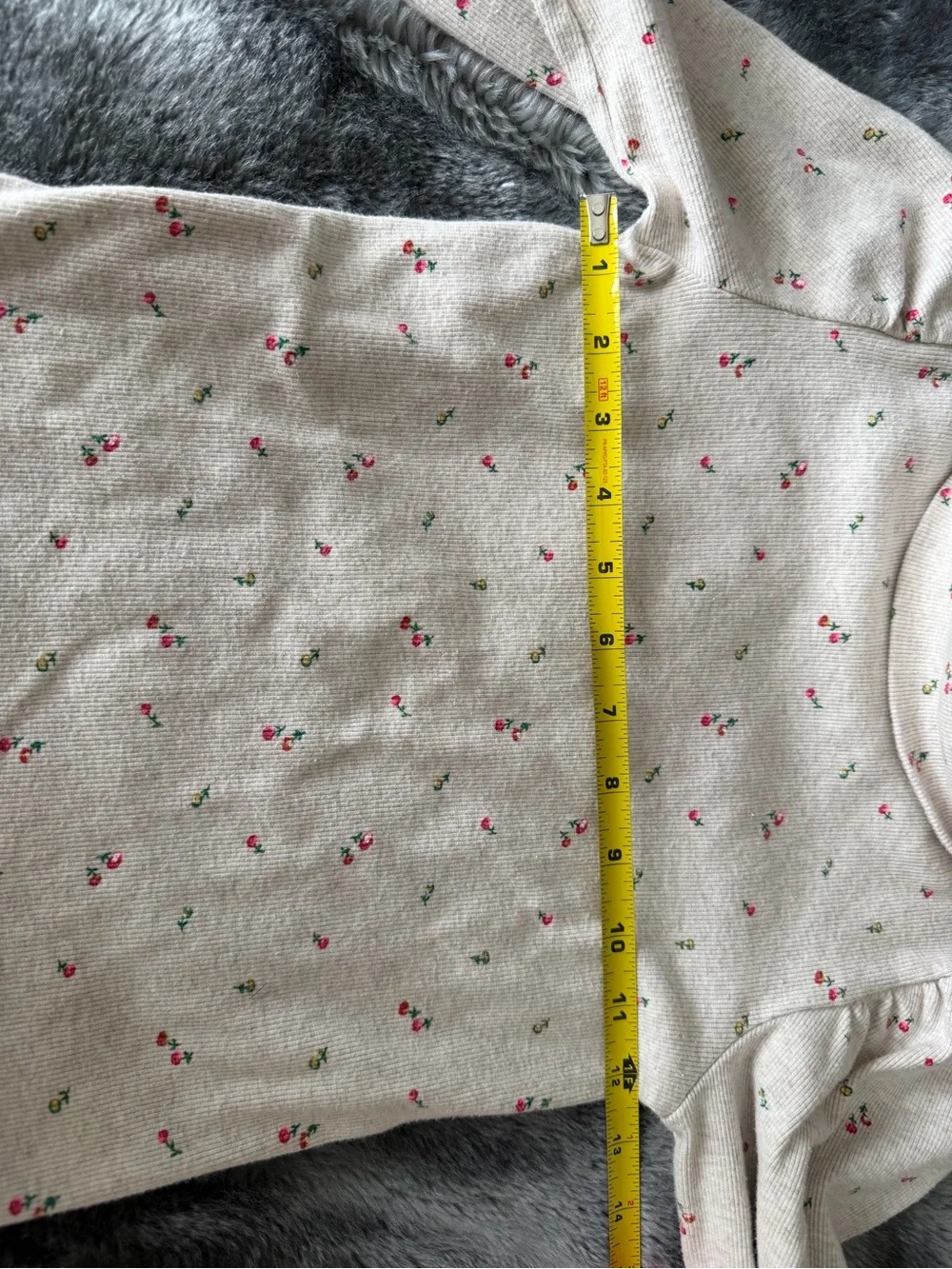 GAP Kids girls floral puff sleeve turtleneck
